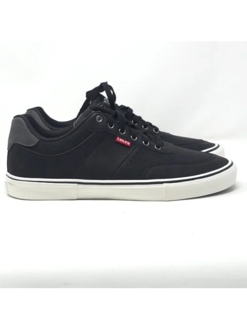 Levi’s Drive Lo Black Synthetic Leather Lace-Up Sneakers Size 11M - Picture 3 of 11